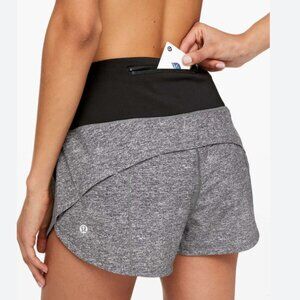 Lululemon Speed Up Short 2.5" W7ATDR (Heather Lux Multi Black) - Size 6